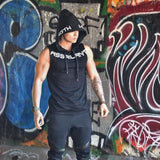 New Summer Fitness Tank Top Sports cotton Running Tank Top Loose Basketball Sleeveless Hooded Vest Breathable Training clothing