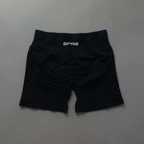 Impact Shorts Low Ribbed Band Yoga Shorts Seamless Scrunch Bum Workout