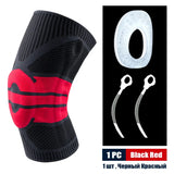 Sports Compression Knee Support Brace Patella Protector Knitted Spring