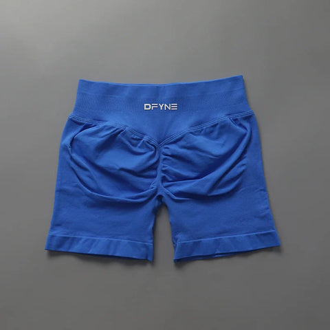 Impact Shorts Low Ribbed Band Yoga Shorts Seamless Scrunch Bum Workout