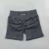 Impact Shorts Low Ribbed Band Yoga Shorts Seamless Scrunch Bum Workout