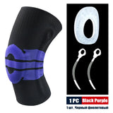 Sports Compression Knee Support Brace Patella Protector Knitted Spring