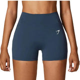 High Elastic Quick Drying Shark Peach Hip High Elastic Hip Lift Three-point Hot Pants Sports Fitness Yoga Running Shorts