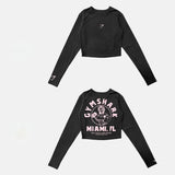 GYM Summer Long-sleeved Ice Silk Nude Short Sports Yoga Top Men's and Women's Sunscreen High-quality Sportswear
