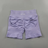 Impact Shorts Low Ribbed Band Yoga Shorts Seamless Scrunch Bum Workout