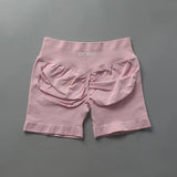 Impact Shorts Low Ribbed Band Yoga Shorts Seamless Scrunch Bum Workout