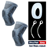 Sports Compression Knee Support Brace Patella Protector Knitted Spring