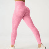 High Waisted Frosted Yoga Pants External Wear Hip Lifting Training Fitness Pants Tight Fitting Quick Drying and Ironing Legging
