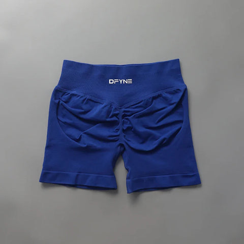 Impact Shorts Low Ribbed Band Yoga Shorts Seamless Scrunch Bum Workout