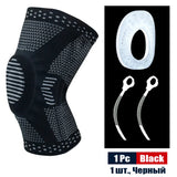 Sports Compression Knee Support Brace Patella Protector Knitted Spring