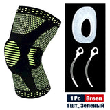 Sports Compression Knee Support Brace Patella Protector Knitted Spring