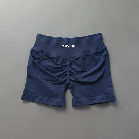 Impact Shorts Low Ribbed Band Yoga Shorts Seamless Scrunch Bum Workout