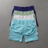 Impact Shorts Low Ribbed Band Yoga Shorts Seamless Scrunch Bum Workout