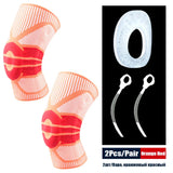Sports Compression Knee Support Brace Patella Protector Knitted Spring
