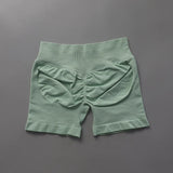 Impact Shorts Low Ribbed Band Yoga Shorts Seamless Scrunch Bum Workout