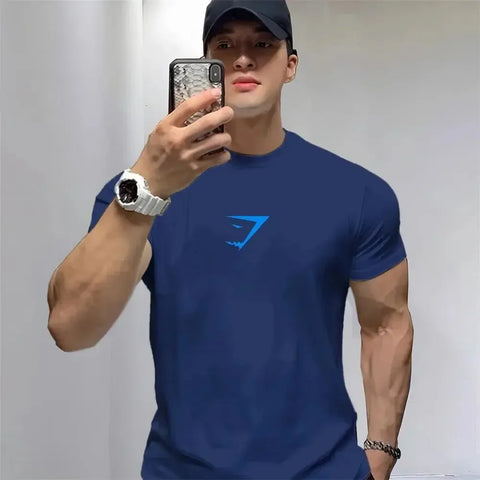 Men Summer Clothes 100% Cotton T Shirt O Neck Printed Oversized Graphic T-Shirts Gym Short Sleeve Tops Casual Street Fashion Tee