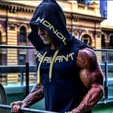 New Summer Fitness Tank Top Sports cotton Running Tank Top Loose Basketball Sleeveless Hooded Vest Breathable Training clothing