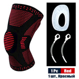 Sports Compression Knee Support Brace Patella Protector Knitted Spring