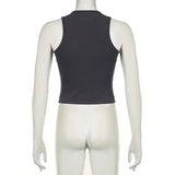 MIU Outer Wear Tank Top Vest Slim Fit Summer Sleeveless Top Base High Street High-Quality