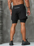 New Men Running Shorts Gym Sports Shorts 2 In 1 Quick Dry Workout Training Gym Fitness Jogging Short Pants Summer Men Shorts