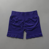 Impact Shorts Low Ribbed Band Yoga Shorts Seamless Scrunch Bum Workout