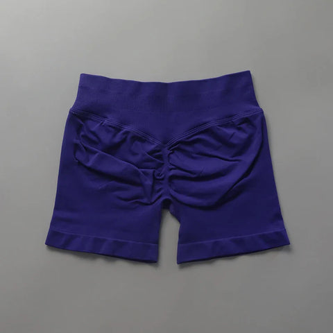 Impact Shorts Low Ribbed Band Yoga Shorts Seamless Scrunch Bum Workout