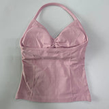 Impact Longline Strappy Gym Top Backless Women Built-in Bra With Pad Breathable Gym Clothes Running Yoga Vest Tank Tops XS-XL