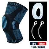 Sports Compression Knee Support Brace Patella Protector Knitted Spring