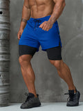 New Men Running Shorts Gym Sports Shorts 2 In 1 Quick Dry Workout Training Gym Fitness Jogging Short Pants Summer Men Shorts