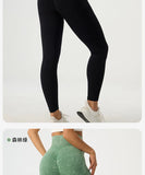 High Waisted Frosted Yoga Pants External Wear Hip Lifting Training Fitness Pants Tight Fitting Quick Drying and Ironing Legging