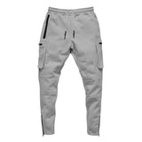 Spring Autumn Men sweatpants straight leg multi pocket camouflage Fitness pants men's zippered small ankle Training sports pants