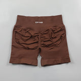 Impact Shorts Low Ribbed Band Yoga Shorts Seamless Scrunch Bum Workout