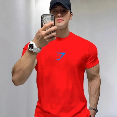Men Summer Clothes 100% Cotton T Shirt O Neck Printed Oversized Graphic T-Shirts Gym Short Sleeve Tops Casual Street Fashion Tee