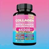 Collagen Capsules Peptides I, II, III, V, And X Microgram Biotin Keratin Hyaluronic Acid MSM Vitamin A Vitamin C Vitamin E Folic Acid Zinc Magnesium Containing Grape Seed Extract And Quercetin