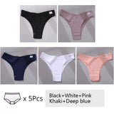 5Pcs Set Women Panties Cotton Underwear M-XL Comfortable