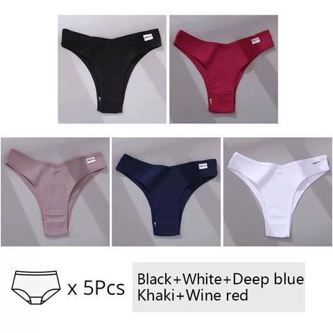 5Pcs Set Women Panties Cotton Underwear M-XL Comfortable