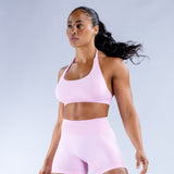 Dfyne Shorts Set Ultra-fine Extinction Nylon Halter Bra Underwear Suit DFYNE 2PCS SET With Logo