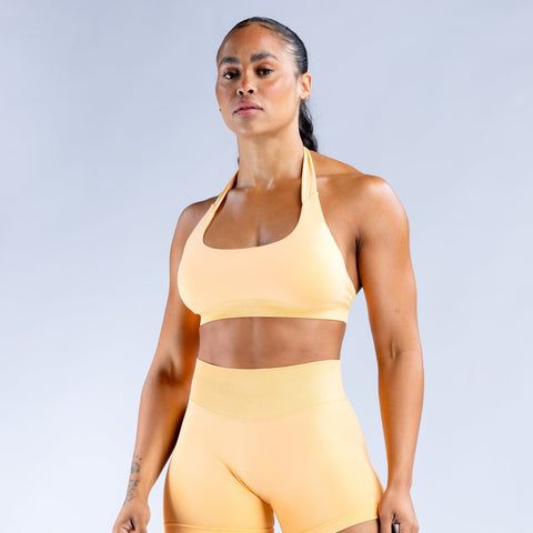 Dfyne Shorts Set Ultra-fine Extinction Nylon Halter Bra Underwear Suit DFYNE 2PCS SET With Logo