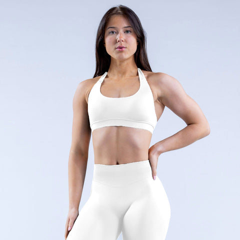 Dfyne Shorts Set Ultra-fine Extinction Nylon Halter Bra Underwear Suit DFYNE 2PCS SET With Logo