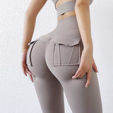 Women's High Waist Package Hip Trousers Scrunch Butt