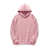 Trendy Brand Drop Shoulder Pullover Solid Color Sweater Hooded Loose Hoodie
