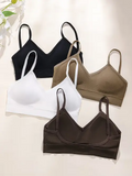 Impact Brassiere Bra Women Seamless Halter Top High Support Impact Push-up Open Back Gym Wear Fitness Yoga With Logo