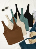 Impact Brassiere Bra Women Seamless Halter Top High Support Impact Push-up Open Back Gym Wear Fitness Yoga With Logo