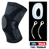 Sports Compression Knee Support Brace Patella Protector Knitted Spring